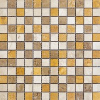 Mozaic Travertin - Classic_Noce_Yellow Lustruit