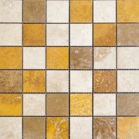 Mozaic Travertin - Classic_Noce_Yellow - Lustruit