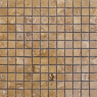 Mozaic Travertin - Noce - Lustruit